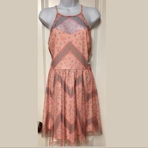 Candie's Sleeveless Sheer Layered Casual Dress
